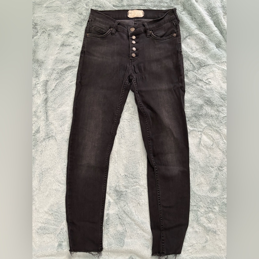 Free People black skinny jeans